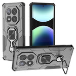 For Xiaomi Redmi Note 14 Pro 4G Case Rotatable Ring Kickstand PC + TPU Shockproof Phone Cover