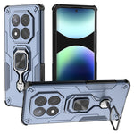 For Xiaomi Redmi Note 14 Pro 4G Case Rotatable Ring Kickstand PC + TPU Shockproof Phone Cover