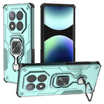 For Xiaomi Redmi Note 14 Pro 4G Case Rotatable Ring Kickstand PC + TPU Shockproof Phone Cover