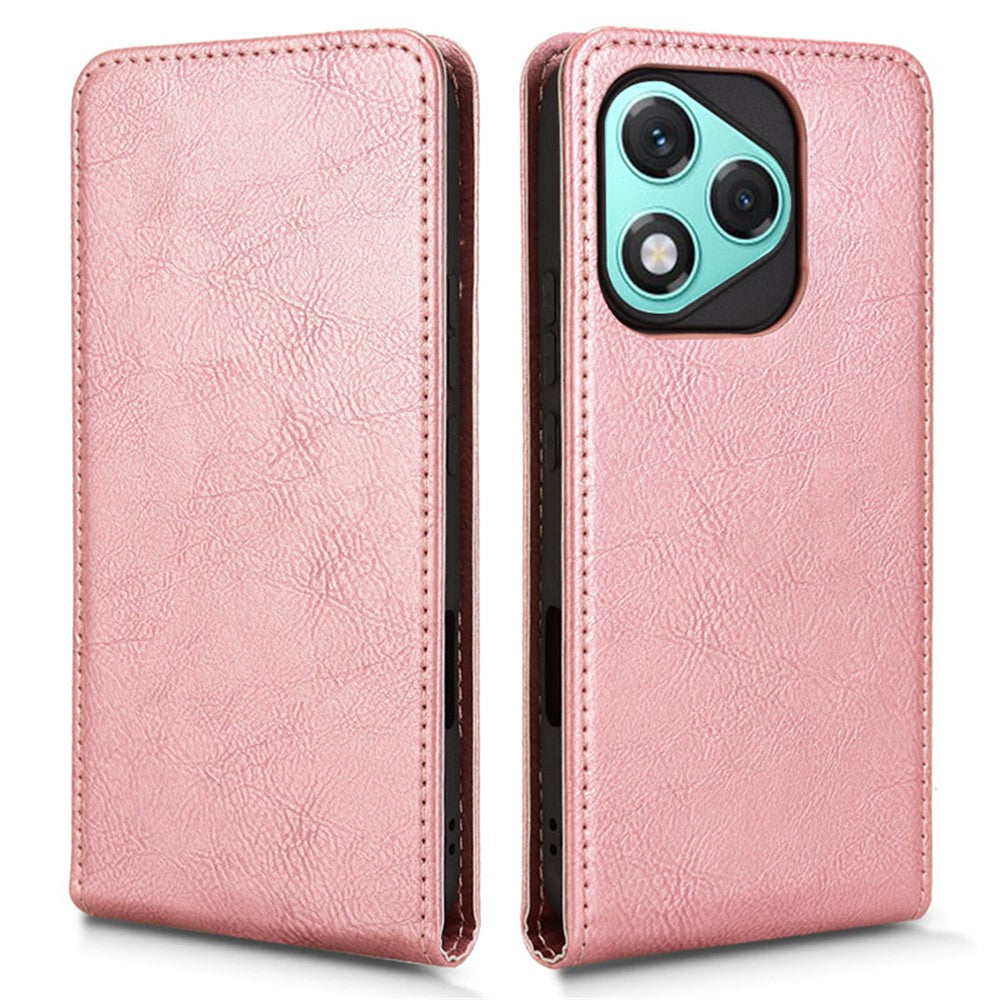 For Honor 400 Lite 5G Case with Card Slot Magnetic Vertical Flip Leather Phone Cover