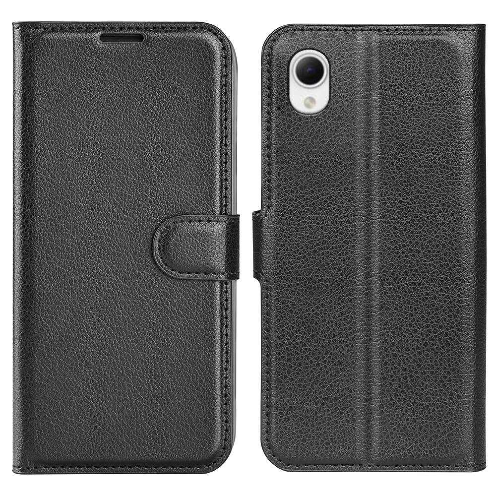 Litchi Texture PU Leather Phone Case for Samsung Galaxy A23e, Anti-scratch Wallet Stand Protective Phone Cover