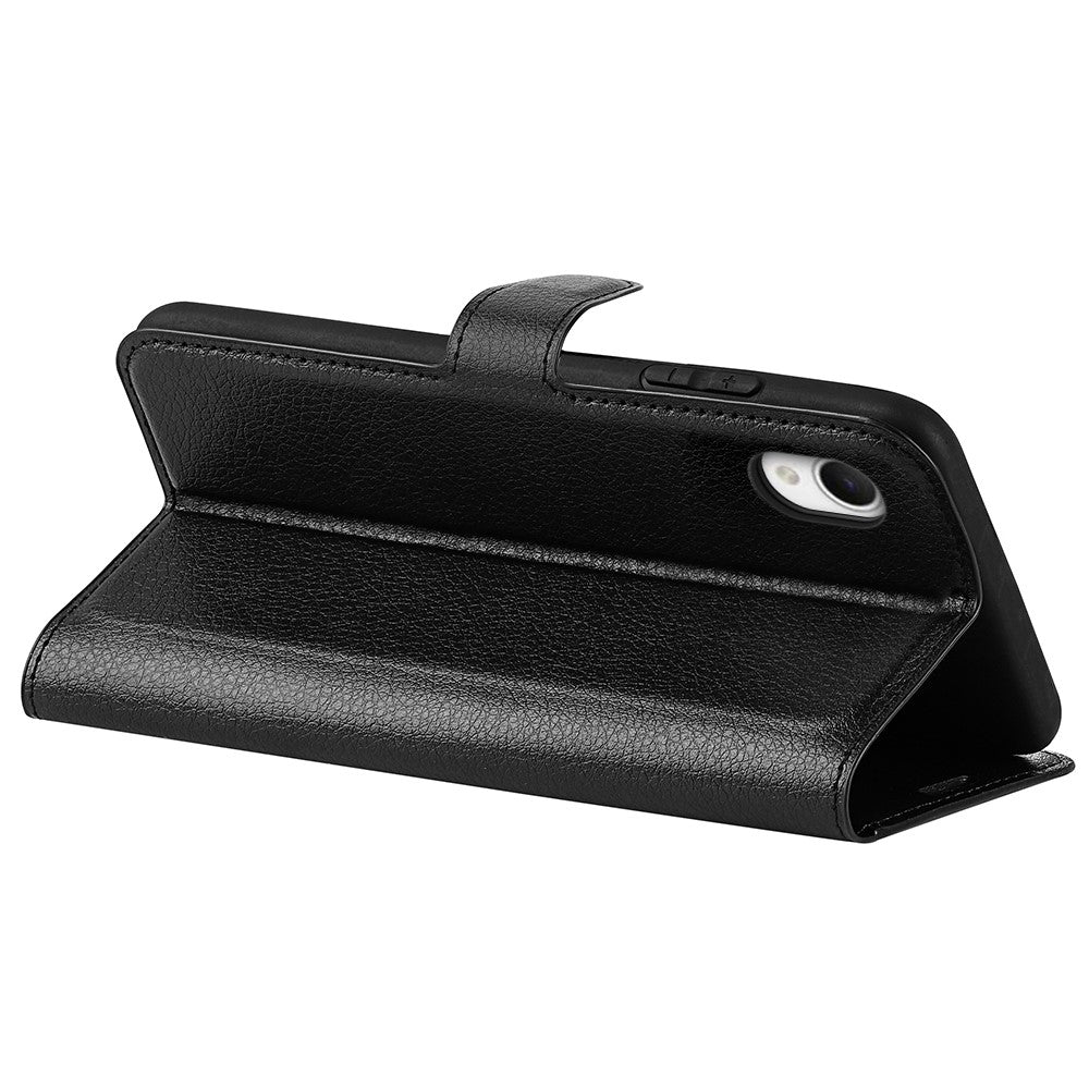 Litchi Texture PU Leather Phone Case for Samsung Galaxy A23e, Anti-scratch Wallet Stand Protective Phone Cover