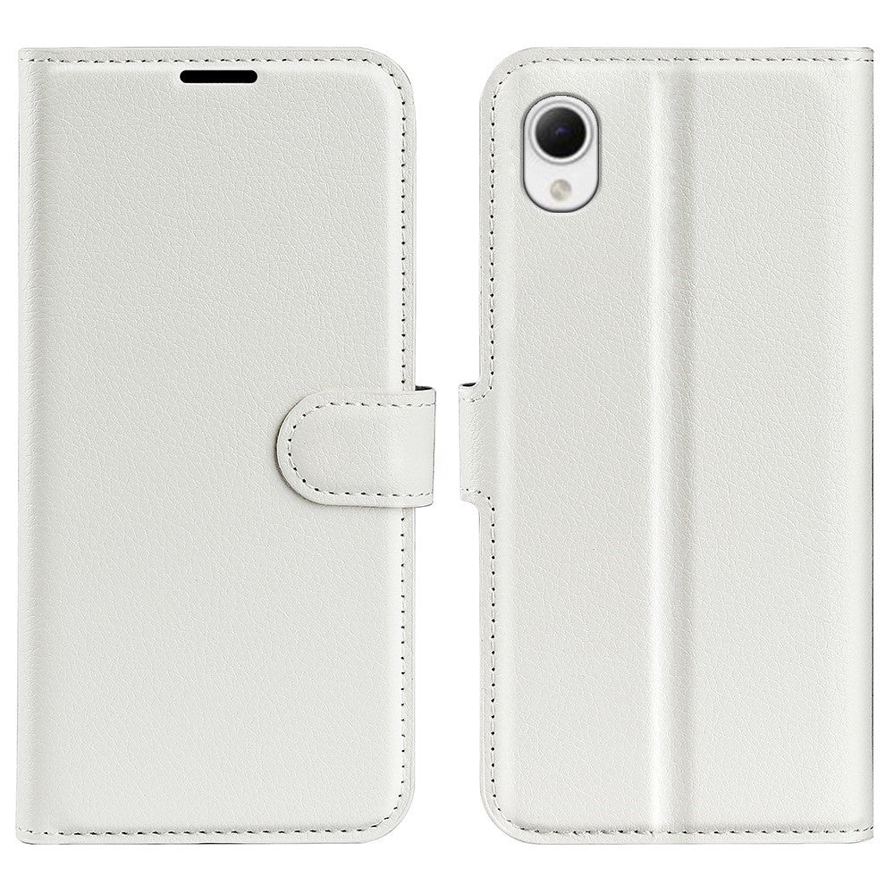 Litchi Texture PU Leather Phone Case for Samsung Galaxy A23e, Anti-scratch Wallet Stand Protective Phone Cover