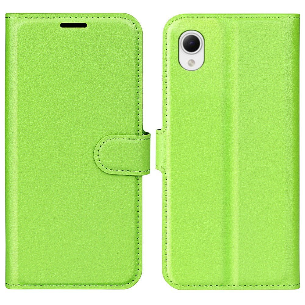 Litchi Texture PU Leather Phone Case for Samsung Galaxy A23e, Anti-scratch Wallet Stand Protective Phone Cover