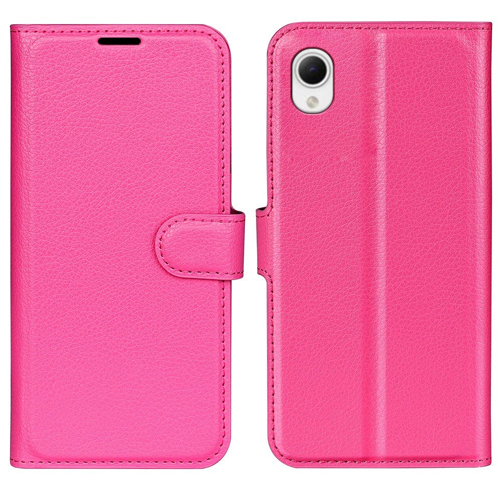 Litchi Texture PU Leather Phone Case for Samsung Galaxy A23e, Anti-scratch Wallet Stand Protective Phone Cover