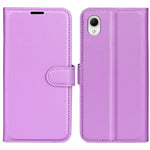 Litchi Texture PU Leather Phone Case for Samsung Galaxy A23e, Anti-scratch Wallet Stand Protective Phone Cover