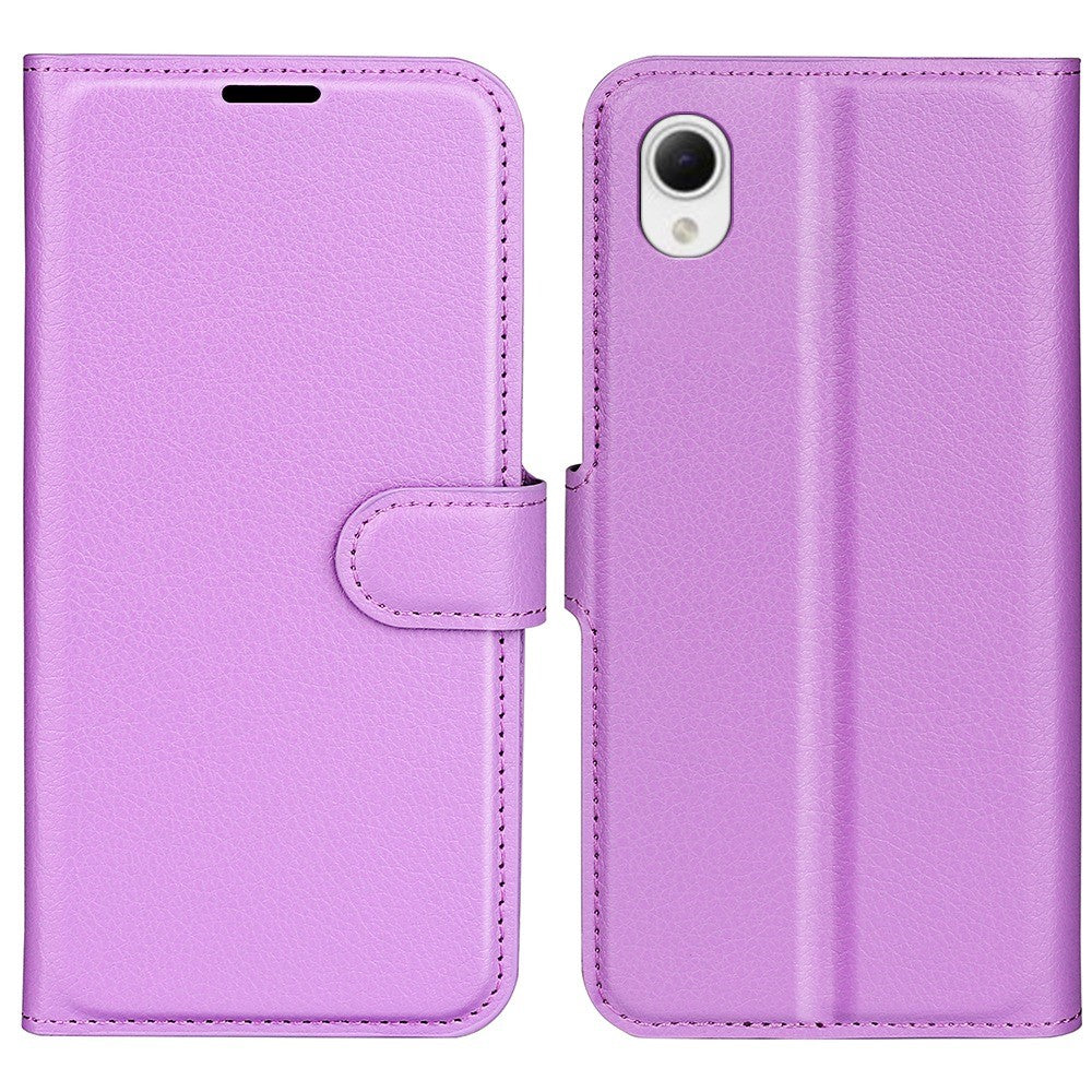 Litchi Texture PU Leather Phone Case for Samsung Galaxy A23e, Anti-scratch Wallet Stand Protective Phone Cover