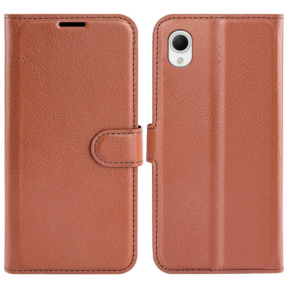 Litchi Texture PU Leather Phone Case for Samsung Galaxy A23e, Anti-scratch Wallet Stand Protective Phone Cover