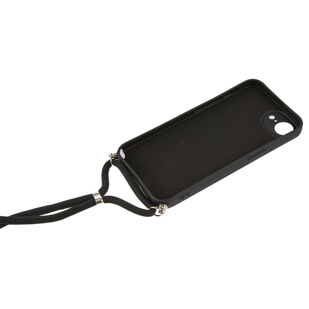 Til iPhone 17e / 16e cover Fleksibel TPU-fiberforing Stødsikker crossbody-telefoncover