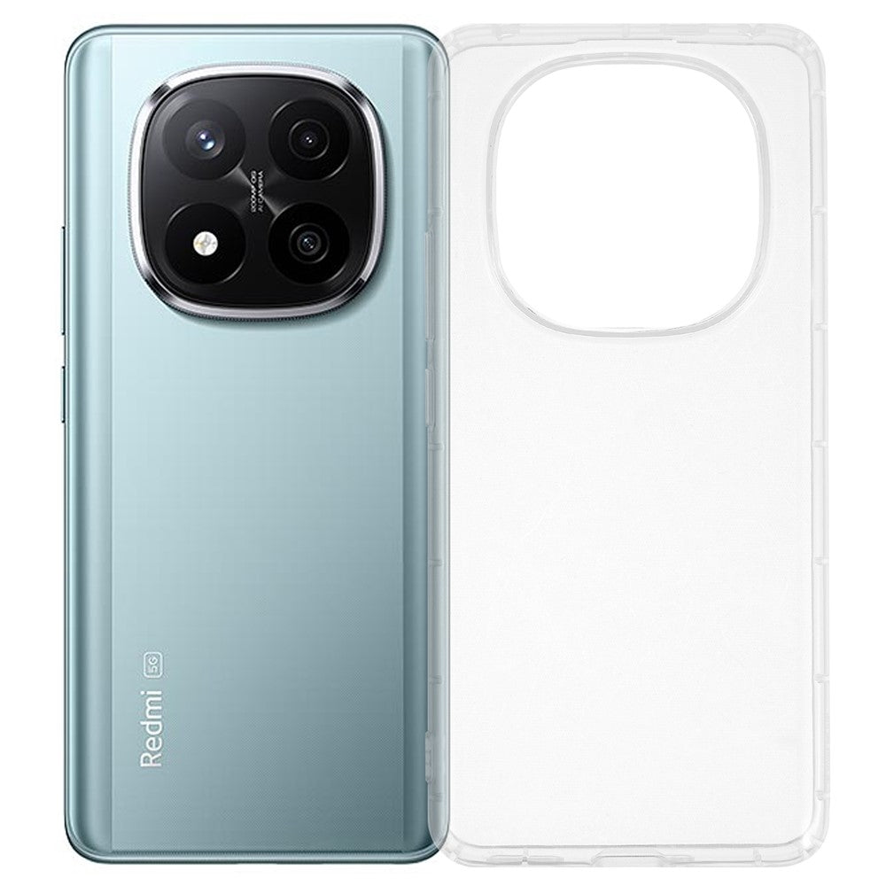 For Xiaomi Redmi Note 14 Pro+ 5G Case Transparent TPU Phone Back Cover Airbag Protection