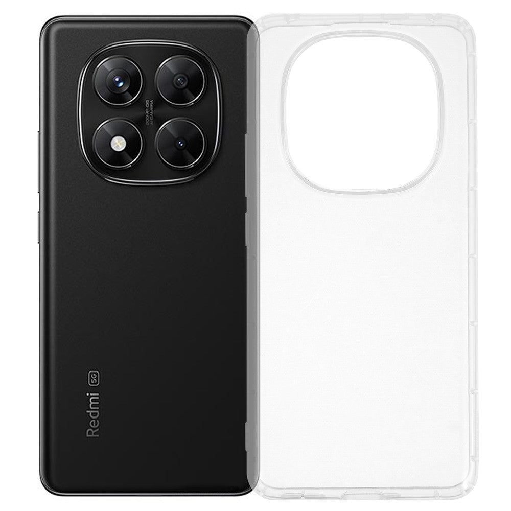 Xiaomi Redmi Note 14 Pro 5G / Poco X7 5G Skal Transparent TPU mobil Baksida Airbagskydd