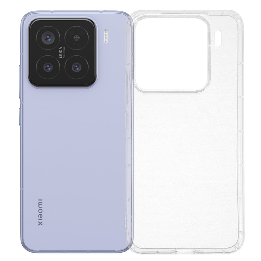 For Xiaomi 15 Pro Case Transparent TPU Phone Back Cover Airbag Protection