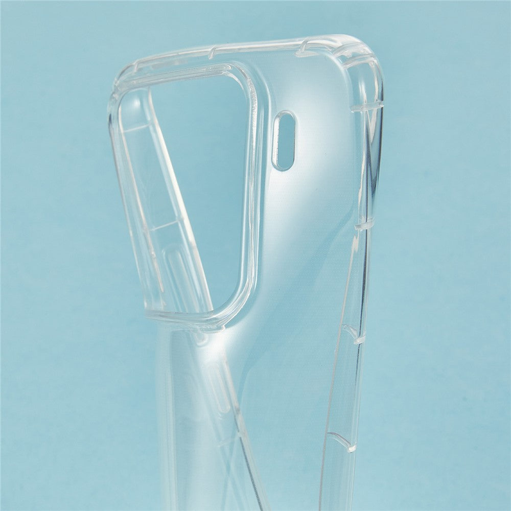 For Xiaomi 15 Pro Case Transparent TPU Phone Back Cover Airbag Protection