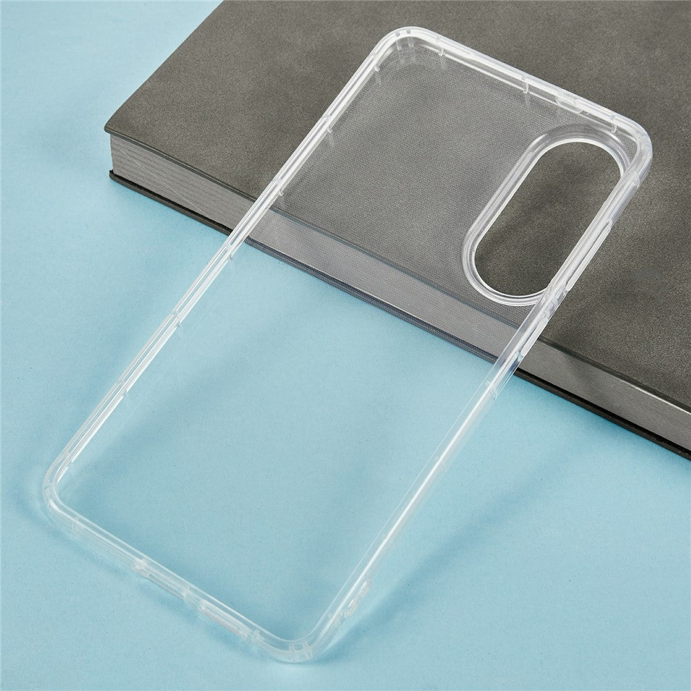 Til Samsung Galaxy S25 Edge cover Gennemsigtig TPU-telefonbagside Airbagbeskyttelse