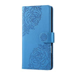 For Xiaomi Redmi Note 13 Pro 5G  /  Poco X6 5G Case Rose Flower PU Leather Wallet Phone Cover with 3 Card Slots