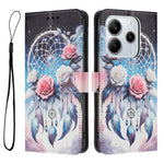YX-2501 For Xiaomi Redmi Note 14 4G (164.84mm) Case Pattern Printing PU Leather Wallet Phone Cover with Lanyard