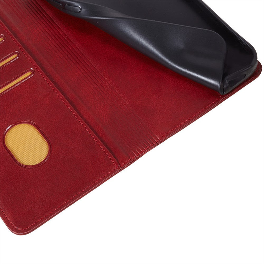 For Xiaomi Redmi Note 14S 4G Case Strong Magnetic PU Leather Phone Cover Calf Texture