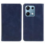 For Xiaomi Redmi Note 14S 4G Case Strong Magnetic PU Leather Phone Cover Calf Texture