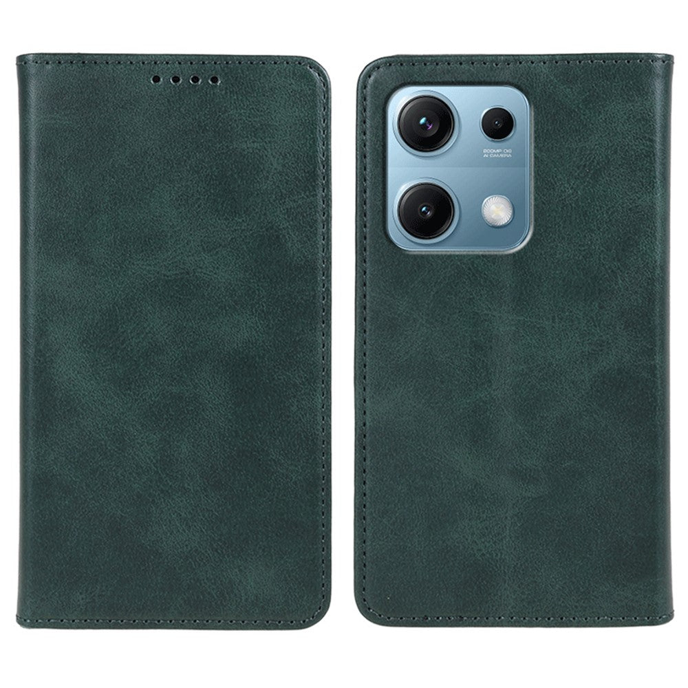 Xiaomi Redmi Note 14S 4G-skal Starkt magnetiskt PU-lädermobilskal i kalvstruktur