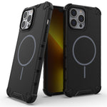 Til iPhone 14 Pro Max Magnetisk Cover Bølget Tekstur Varmeafledning Stødsikker TPU + PC Telefonbagcover