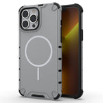Til iPhone 14 Pro Max Magnetisk Cover Bølget Tekstur Varmeafledning Stødsikker TPU + PC Telefonbagcover