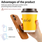 CASENEO For iPhone 16 Plus Magnetic Case RFID Blocking Wallet Detachable Leather Phone Cover with Wristband