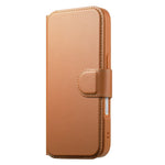 CASENEO For iPhone 16 Plus Magnetic Case RFID Blocking Wallet Detachable Leather Phone Cover with Wristband