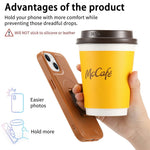 CASENEO For iPhone 15 Magnetic Case RFID Blocking Wallet Detachable Leather Phone Cover with Wristband