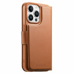 CASENEO For iPhone 14 Pro Max Magnetic Case RFID Blocking Wallet Detachable Leather Phone Cover with Wristband