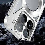For Xiaomi 15 Pro Magnetic Case Hollow Heat Dissipation PC + Silicone Phone Cover