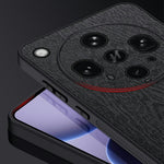 For Oppo Find X8 Ultra 5G Case Wood Texture PU Leather Coated PC TPU Phone Cover