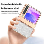 For Huawei Pura X Case Hinge Protection Rhinestone Glitter PC Phone Cover