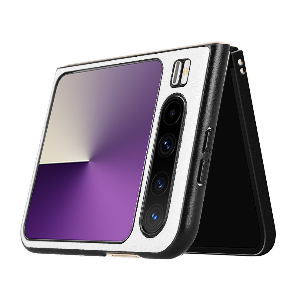 For Huawei Pura X Case Carbon Fiber Texture Shockproof PU + PC Phone Cover
