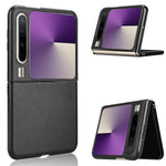 For Huawei Pura X Case Carbon Fiber Texture Shockproof PU + PC Phone Cover