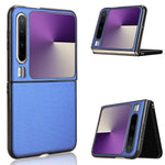 For Huawei Pura X Case Carbon Fiber Texture Shockproof PU + PC Phone Cover