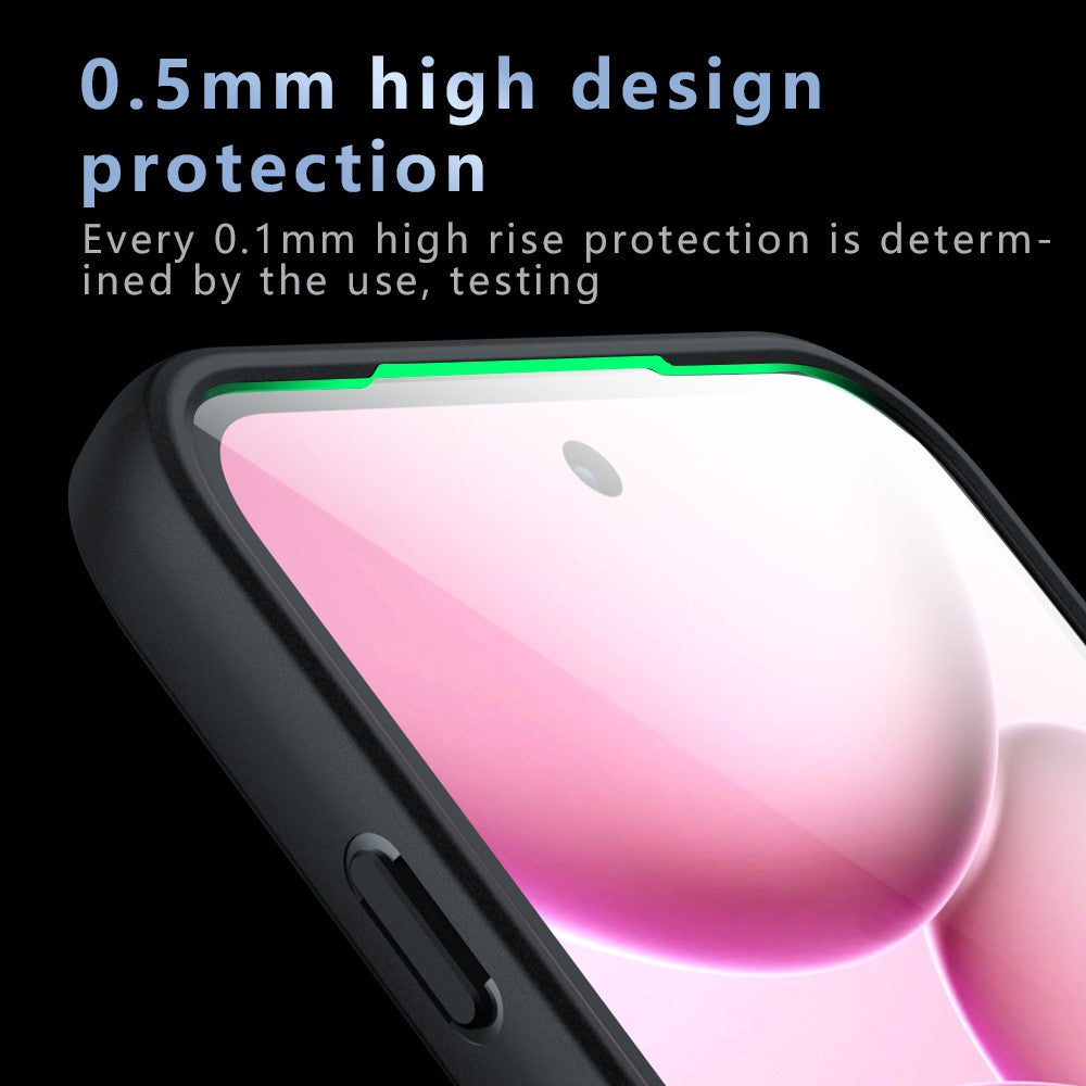 For Oppo Find X8s 5G Case Skin-Touch TPU + PC Matte Phone Back Cover, Transparent Black