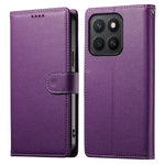 For Honor X8c 4G Stand Case Litchi Texture Leather Wallet Phone Cover Magnetic Snap