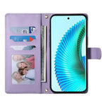 For Honor X8c 4G Case Rhombus Stitching Wallet Stand Leather Phone Cover with Long / Short Strap