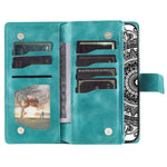 Style 006 For Honor 400 Lite 5G Wallet Case PU Læder Telefon Cover Mandala Blomster Mønster