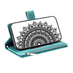 Style 006 For Honor 400 Lite 5G Wallet Case PU Læder Telefon Cover Mandala Blomster Mønster