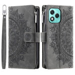 Style 006 For Honor 400 Lite 5G Wallet Case PU Læder Telefon Cover Mandala Blomster Mønster