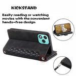 Style 005 For Honor 400 Lite 5G Wallet Case Rhombus Stitching Line PU Leather Phone Cover