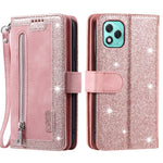 For Honor 400 Lite 5G etui PU læder telefoncover med lynlåspung 9 kortpladser