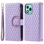 Style 012 til Honor 400 Lite 5G etui med lynlåslomme, glimmerlædercover