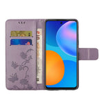 Xiaomi 12T 5G / Redmi K50 Ultra 5G / 12T Pro 5G Fjärilsblomma Präglat PU-läder mobilskal Plånboksfodral Fullt skyddsfodral
