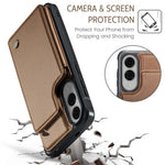 CASEME For Samsung Galaxy S25 Edge Phone Case  C22 Leather Back Cover with RFID Blocking Card Slots
