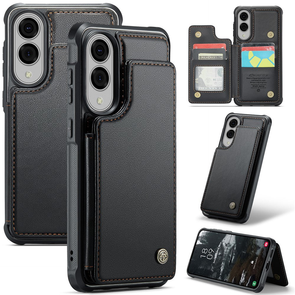 CASEME For Samsung Galaxy S25 Edge Phone Case  C22 Leather Back Cover with RFID Blocking Card Slots
