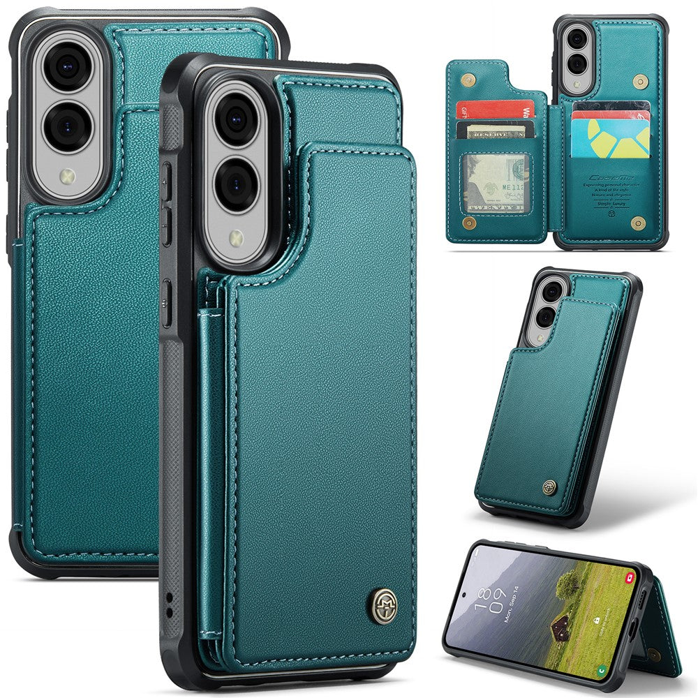 CASEME For Samsung Galaxy S25 Edge Phone Case  C22 Leather Back Cover with RFID Blocking Card Slots