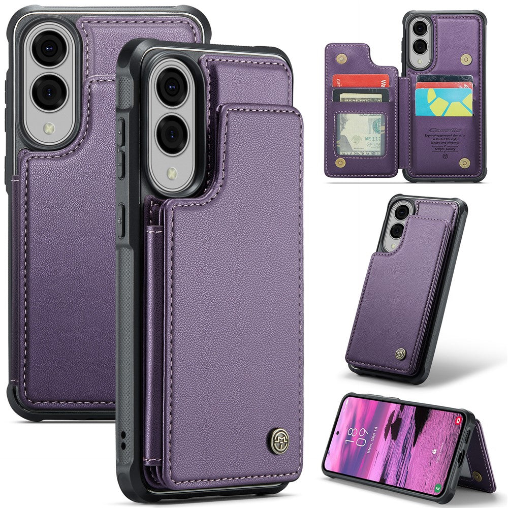 CASEME For Samsung Galaxy S25 Edge Phone Case  C22 Leather Back Cover with RFID Blocking Card Slots