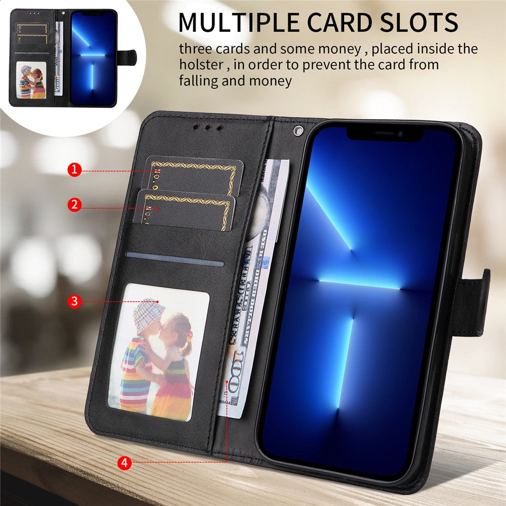 Til Samsung Galaxy F06 5G Etui Pung PU Læder Folio Flip Telefon Cover